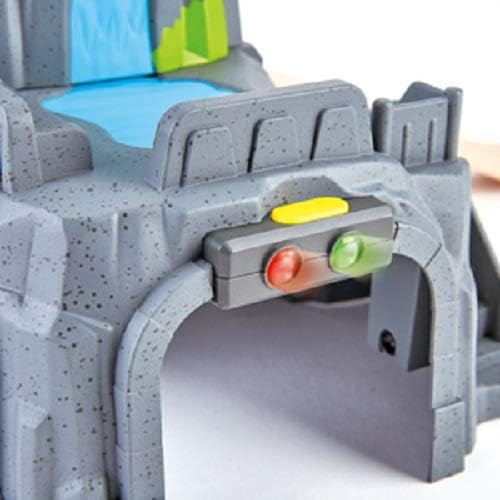 Hape E3739 Light and Sound Mountain Tunnel - Wooden Train Accessory for Ages 3+ 3