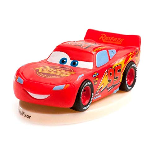 Dekora Lightning McQueen PVC Cake Topper - 8 cm Figure | Food Safe | Unisex Children