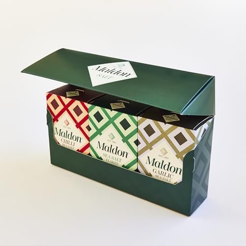 Maldon - Sea Salt Gift Pack with Original, Garlic & Chilli Flakes 5