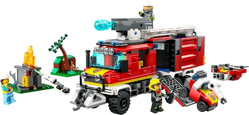 LEGO City Fire Command Unit Set - Ultramodern Fire Engine with Drones, 502-Piece Rescue Playset for Ages 7+ 12
