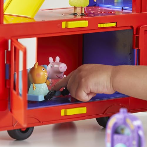 Peppa Pig Peppa’s 2-in-1 Party Bus Playset - 3-Floor Interactive Playset for Ages 3+ 13