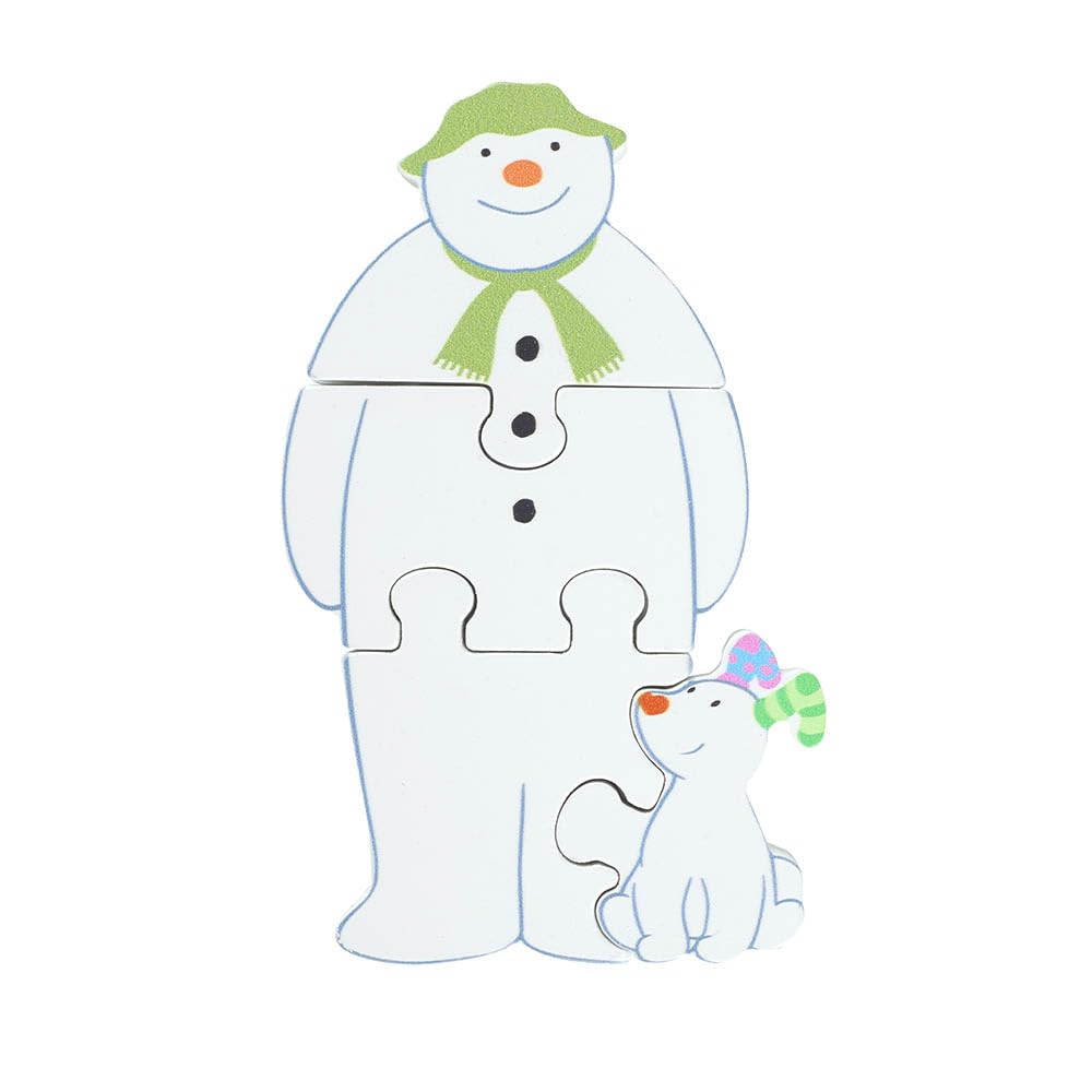 The Snowman™ and the Snowdog Wooden Puzzle - Educational Jigsaw for Toddlers 12M+