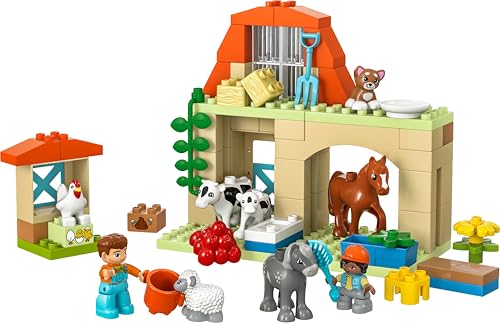 LEGO DUPLO Town Caring for Animals at the Farm – Educational Building Playset for Toddlers 2+ 8