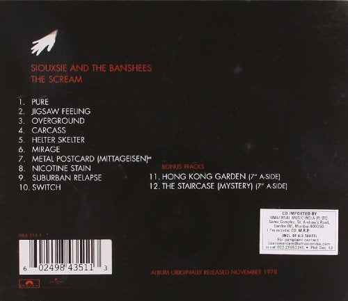 Siouxsie And The Banshees - The Scream [Audio CD] 2