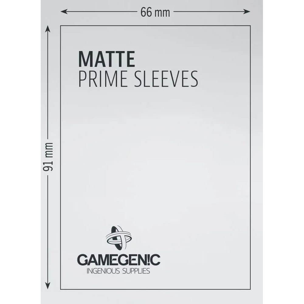 Gamegenic Matte Prime Sleeves - 100-Pack for Trading Card Games