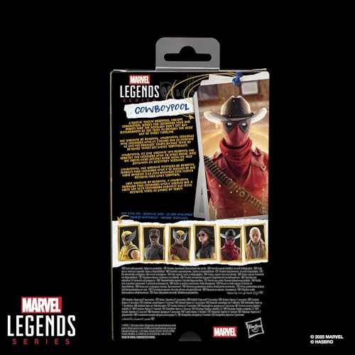 Marvel Legends Series Cowboypool Action Figure - 6 Inch Scale | 20+ Points of Articulation | 7 Accessories 10