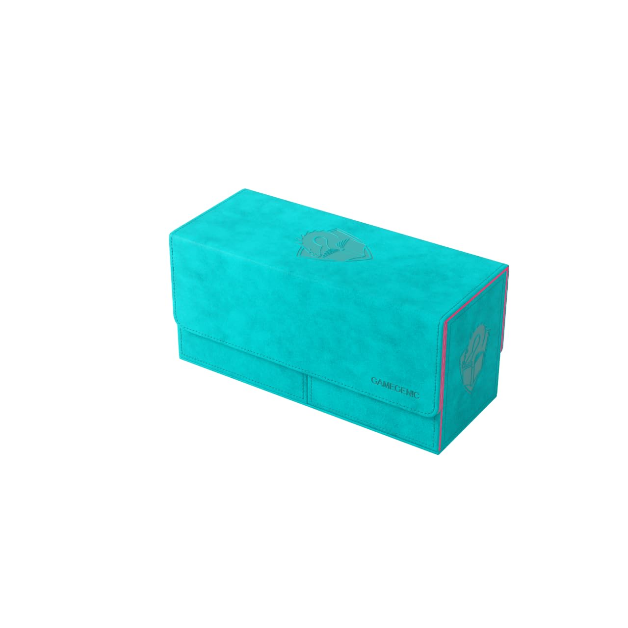 Gamegenic The Academic 133+ XL Card Box - Teal/Pink | Holds 133+ Double-Sleeved Cards 1