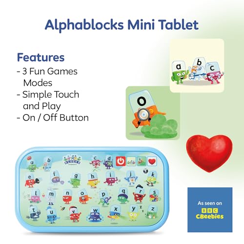 Alphablocks MiniTablet Toy - Interactive Learning Device for Ages 3+ 5