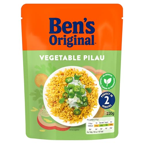 Ben's Original Gemüse-Pilau-Mikrowellenreis, 6 x 220 g Beutel 8