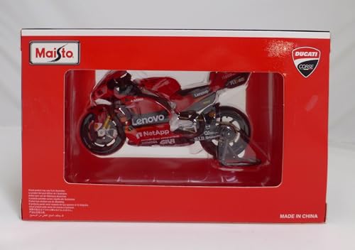 Maisto 1:18 Scale Ducati Lenovo Team Motorcycle Model - Die-Cast Collectible by Bburago Italia 13