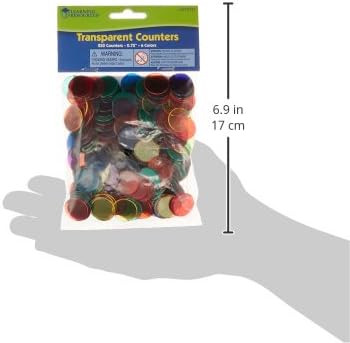Learning Resources Transparent Count游戏副本 (6 Colors) - 250pcs Educational Math Counters 3