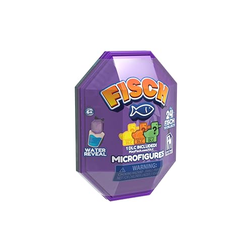 PhatMojo Fisch Microfigure 1-Pack Series 1 | Surprise Water Reveal | Collectible Plastic Figure