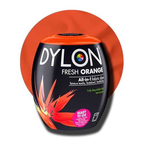 DYLON Washing Machine Fabric Dye Pod for Clothes & Soft Furnishings – Fresh Orange, 350g 16