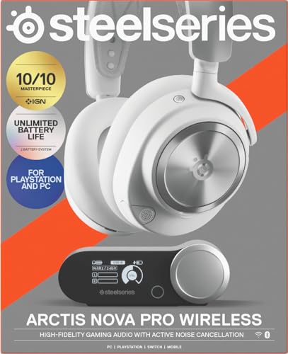 Kabelloses Multisystem-Gaming-Headset SteelSeries Arctis Nova Pro mit aktiver Geräuschunterdrückung 10