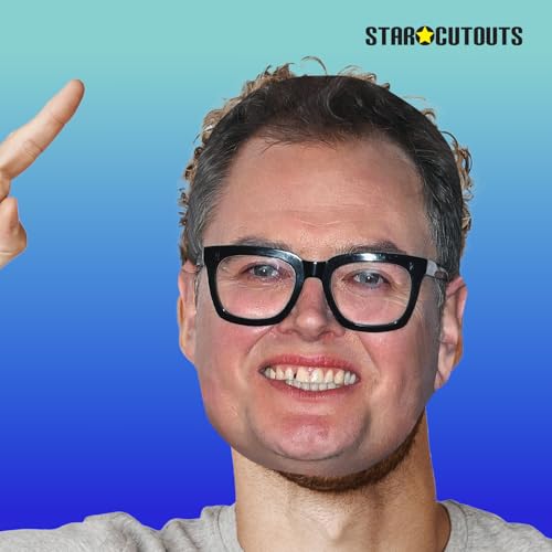 STAR CUTOUTS Alan Carr Comedian Face Mask - Cardstock | One Size | CM261 3