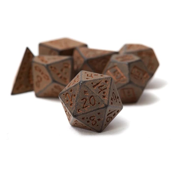 Sirius Dice RPG Dice Set (7) - Illusory Stone Granite Theme | Number Theme