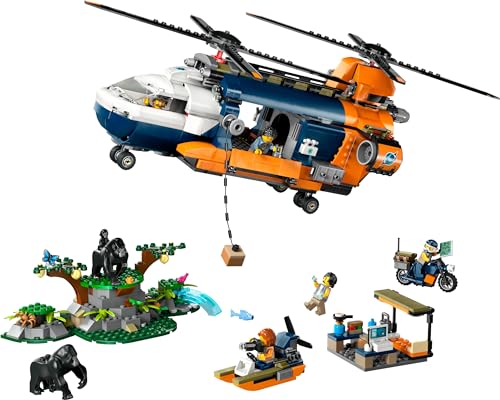 LEGO City Jungle Explorer Helicopter at Base Camp - Building Toy Playset for Kids 8+ 17