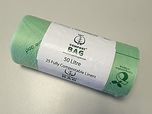 The Compost Bag Company - 50L Compostable Bin Liners 25 Pack