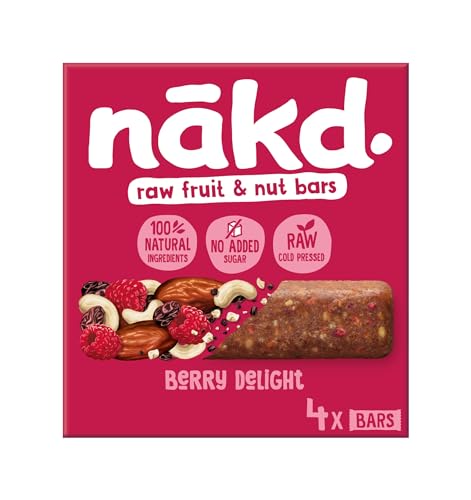 Nakd Berry Delight 35 g Frucht- und Nuss-Snackriegel – Karton mit 48 rohen, veganen, glutenfreien Riegeln 7