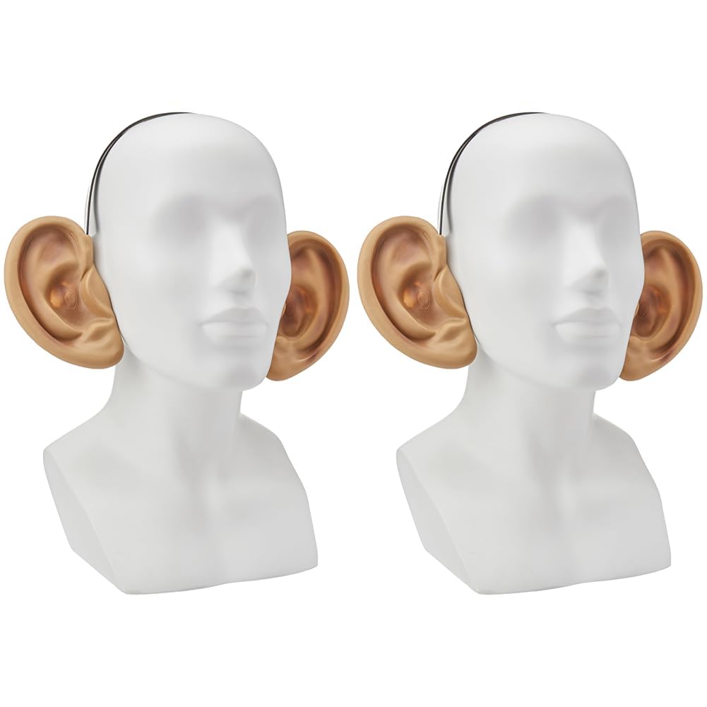 Bristol Novelty Big Ears on Headband - Flesh Beige/Black, One Size