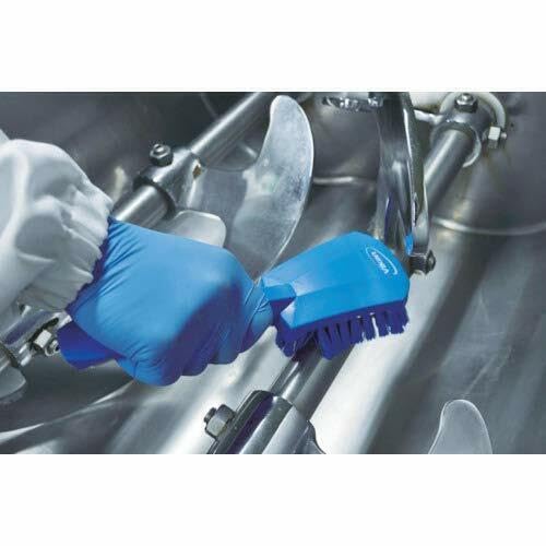 Vikan 41923 Stiff Washing Scrubbing Hand Brush - Short Handle, 270mm, Blue 9