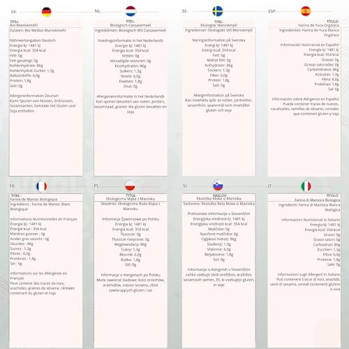 Wholefood Earth Bio-Maniokmehl – ​​1 kg | Gentechnikfrei | Vegan | Ballaststoffreich 6