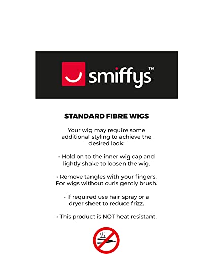 Smiffys Adult Afro Wig - Blonde & Brown | Kanekalon Material | US One Size 4