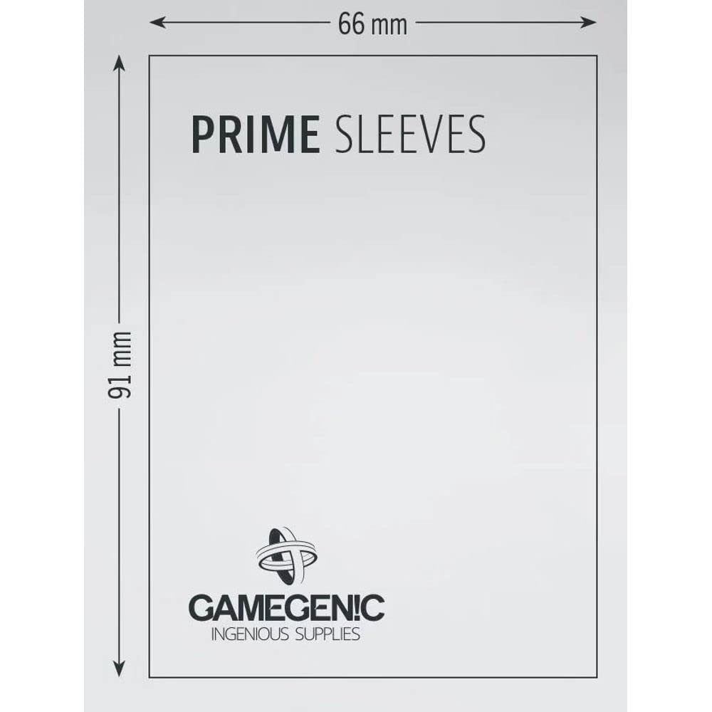 Gamegenic Prime Sleeves (100-Pack) - White Card Protection for TCGs