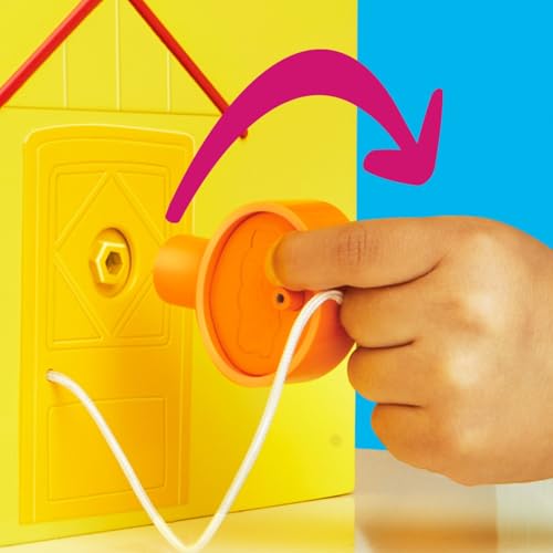 Peppa Pig Peppa's Big Family House Playset - 2-Floor 7-Room Doll House with 3 Figures & 16-Piece Set 12