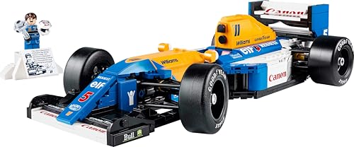 LEGO Icons Williams Racing FW14B & Nigel Mansell F1 Car Model Set - 799-Piece Building Kit for Adults 11