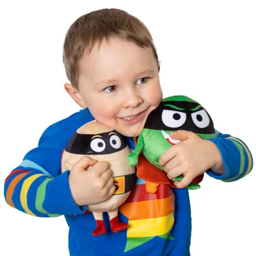 Evil Pea Plush Toy - Official Supertato Character from CBeebies Show