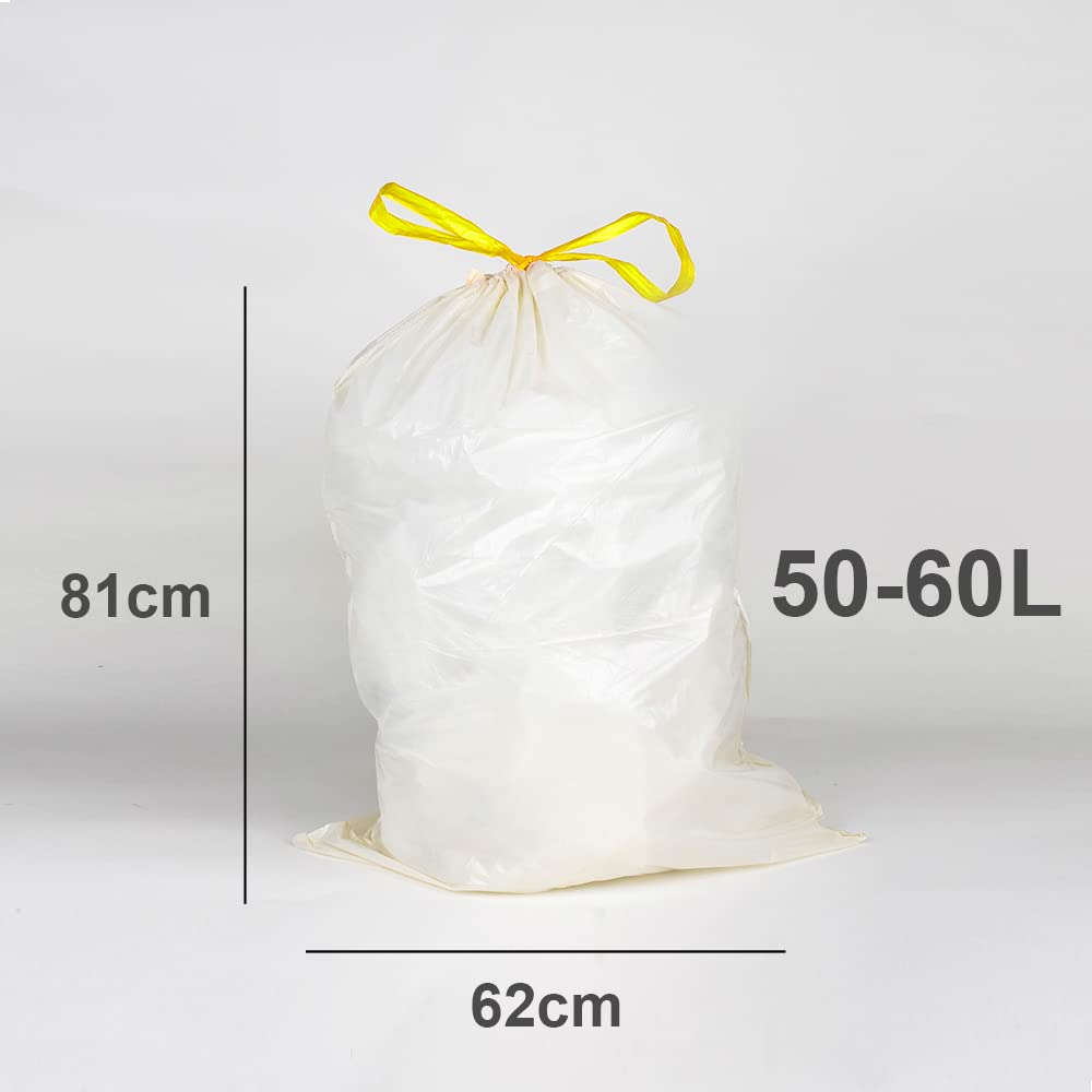 EcoBag Eco360 Extra Strong Kitchen Drawstring Bin Liners 60L
