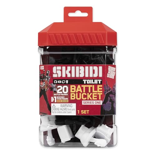 Skibidi Toilet Battle Bucket - 20-Piece Collectible Action Figure Playset for Kids 8+ 4