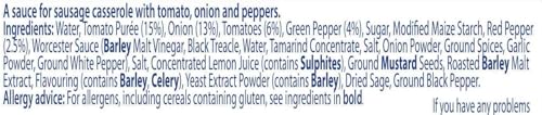 Homepride Wurstauflauf-Kochsauce zum Aufbacken im Ofen – arm an gesättigten Fettsäuren, vegetarisch, 485 g 5