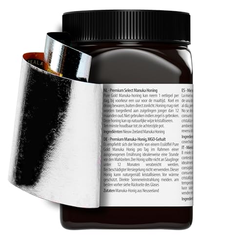 Pure Gold Manuka Honey 525+ MGO Certified - 500g Raw & Unpasteurised - New Zealand Ethically Sourced
