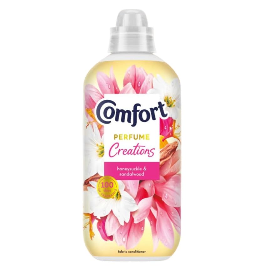Comfort Creations Honeysuckle Liquid Fabric Softener - 780ml | 26 Washes | Long-Lasting Freshness