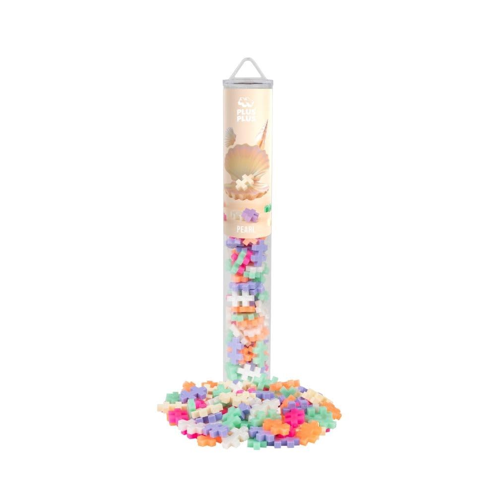 PLUS PLUS Pearl Building Set - 100 pc Creative Learning & STEM Blocks | Ages 5+ | Dishwasher Safe