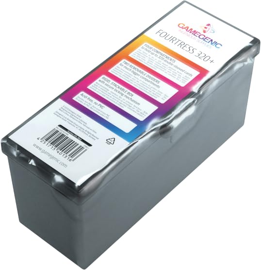 Gamegenic Fourtress 320-Card Deck Holder - Black 8