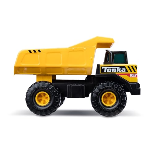 Tonka Steel Classics Mighty Dump Truck - Real Steel Construction Toy | Ages 3+ | Yellow 3