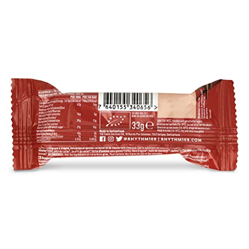 Rhythm 108 Swiss Vegan Hazelnut Praline Bar with Dark Chocolate 15 x 33g 10