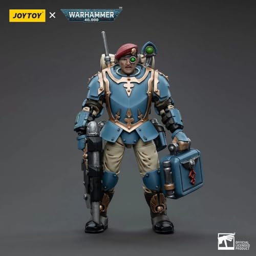 Bloomage Joytoy WH 40K Astra Militarum Tempestus Sci Com Medic 1/18 Action Figure (JT5154)