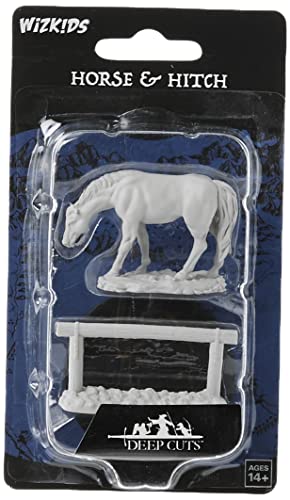 WizKids WZK73862 Horse and Hitch Post Scenery Pack for Miniatures Games 3