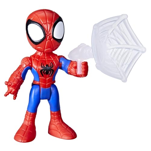 Spidey and His Amazing Friends Marvel Spidey Action Figure with Web Accessory - 3 Inch Poseable Toy for Ages 3+