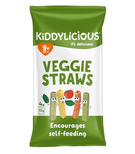 Kiddylicious Veggie Straws - Tomato, Kale & Spinach Flavored Snacks for Babies 9+ Months - 16 Packs 5
