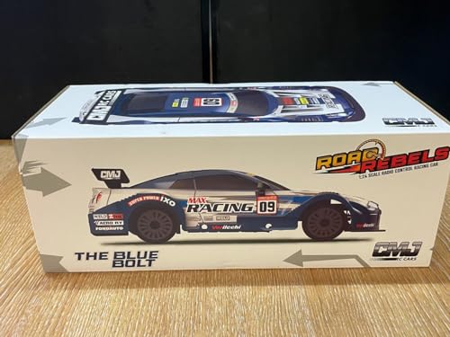 Road Rebel Blue Bolt RC Car - 1:24 Scale 2.4GHz High-Speed Remote Control Vehicle for Kids 3+ 11