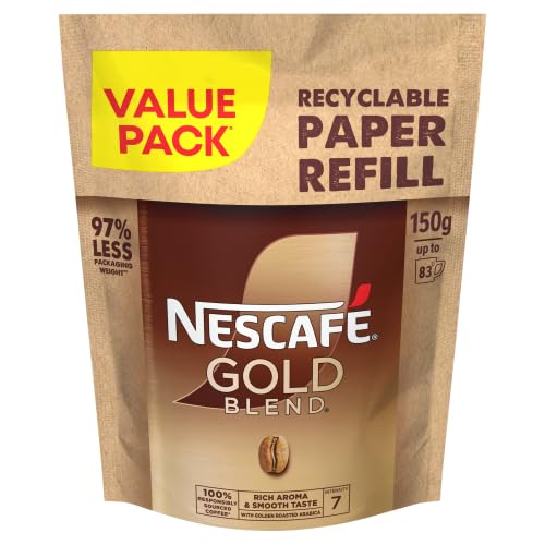 NESCAFÉ Gold Blend Refill 150g - Premium Instant Coffee (Pack of 5) 1