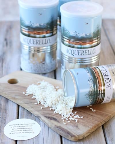 Acquerello Carnaroli Rice Aged 1 Year – 1kg Tin – Premium Italian Risotto Rice 3