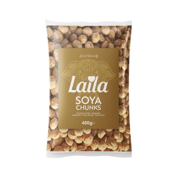 LAILA Soya Chunks - High Protein Meat Alternative | 400g Pack