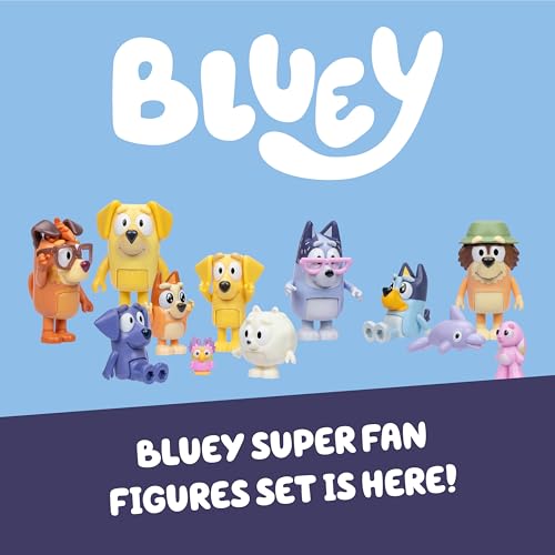 Bluey The Super Fan Set - 12 Articulated Figures with Exclusive Joff & Pom Pom 4