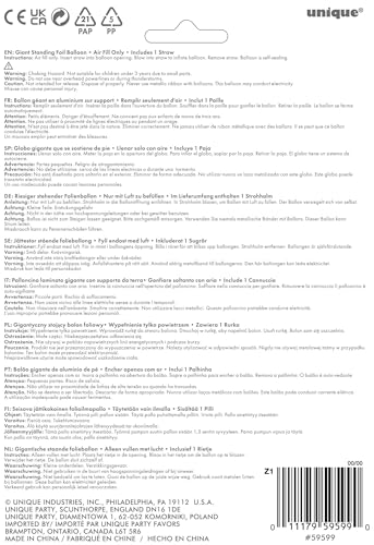 Roségoldener Folienballon mit der Zahl 9 (76 cm) – Elegante Meilenstein-Partydekoration 3